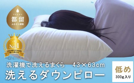 洗えるダウンピロー【低め】（43cmX63cm 300g入り）10個セットホテル・旅館・民泊・保養所様向け